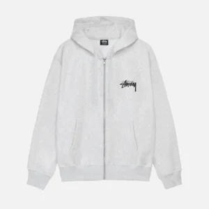 CLASSIC DOT ZIP GREY HOODIE