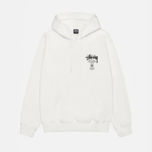 WORLD TOUR WHITE HOODIE PIGMENT DYED